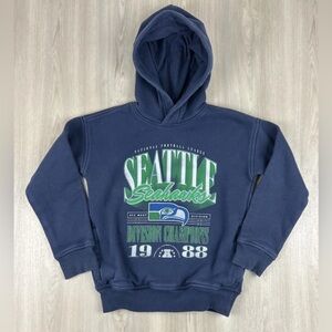 Seattle Seahawks NFL by Abercrombie Kids Navy Hoodie Boys Size 7/8